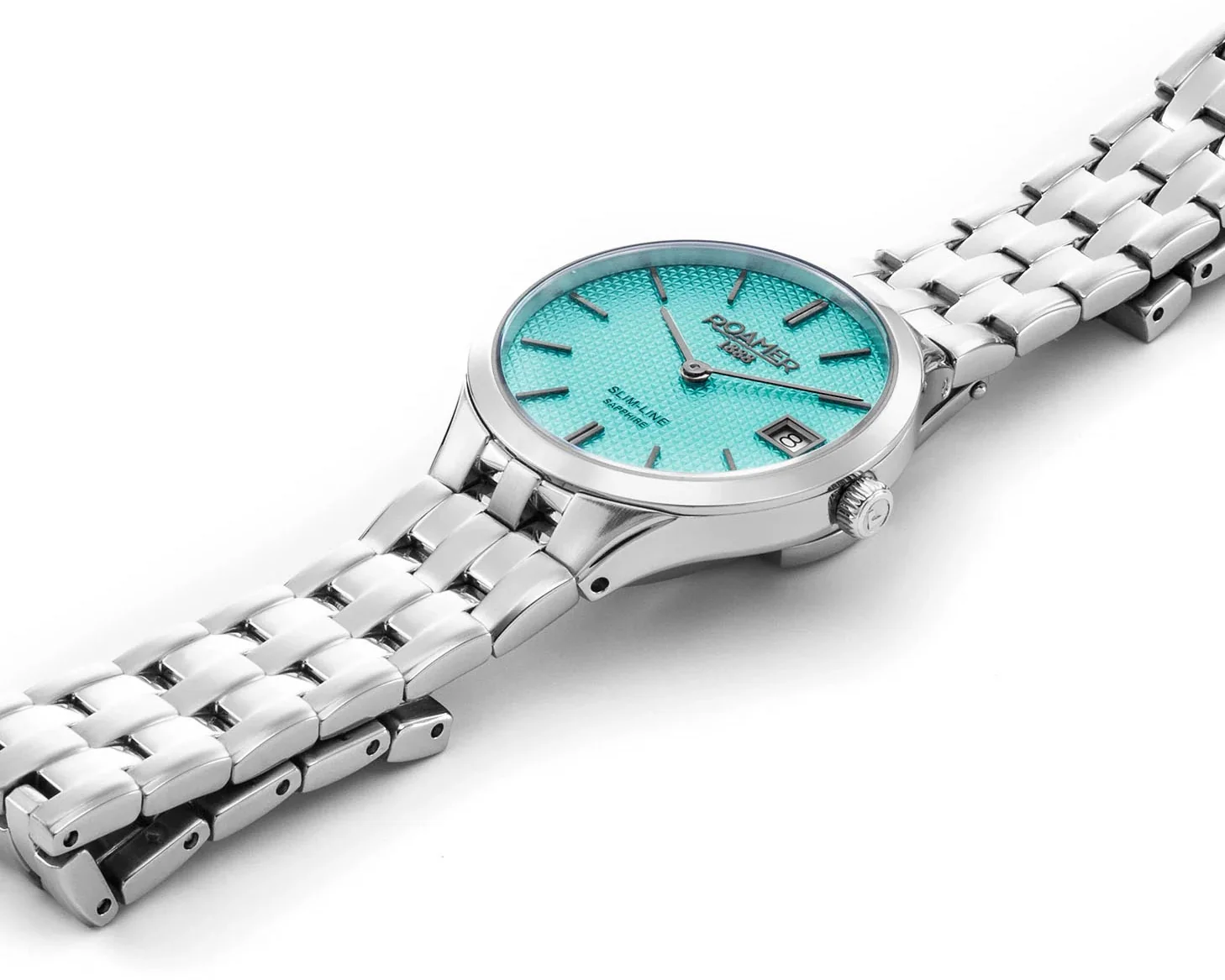 Roamer Slim-Line Classic Marine Blue Ladies Watch - Image 3