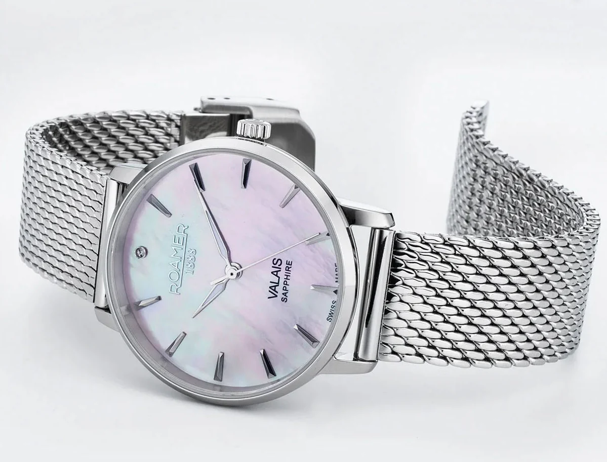 Roamer Valais Pink MOP Ladies Watch - Image 8