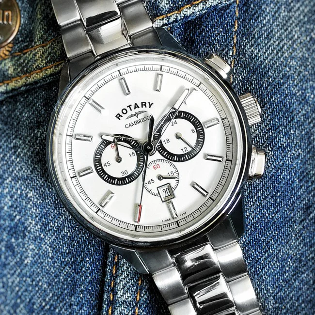 Rotary Watch Cambridge Chronograph Mens - Image 2