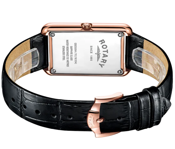 Rotary Watch Cambridge Rose Gold PVD Mens - Image 3