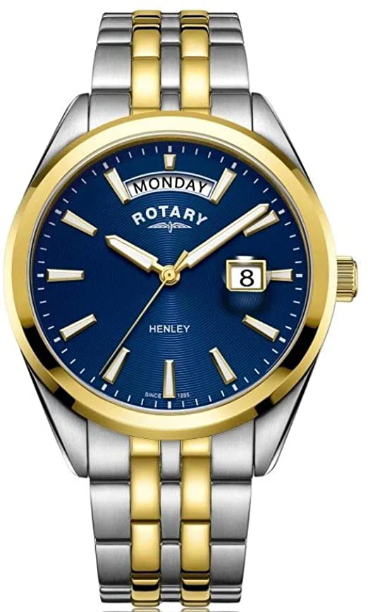 Rotary Watch Henley Two Tone Gold PVD Mens