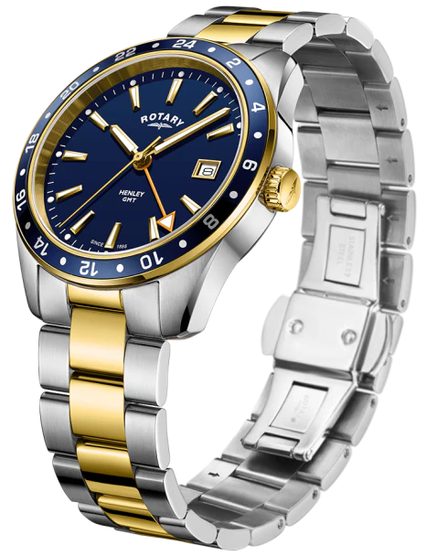 Rotary Henley Two Tone Gold PVD Mens Watch - Image 2