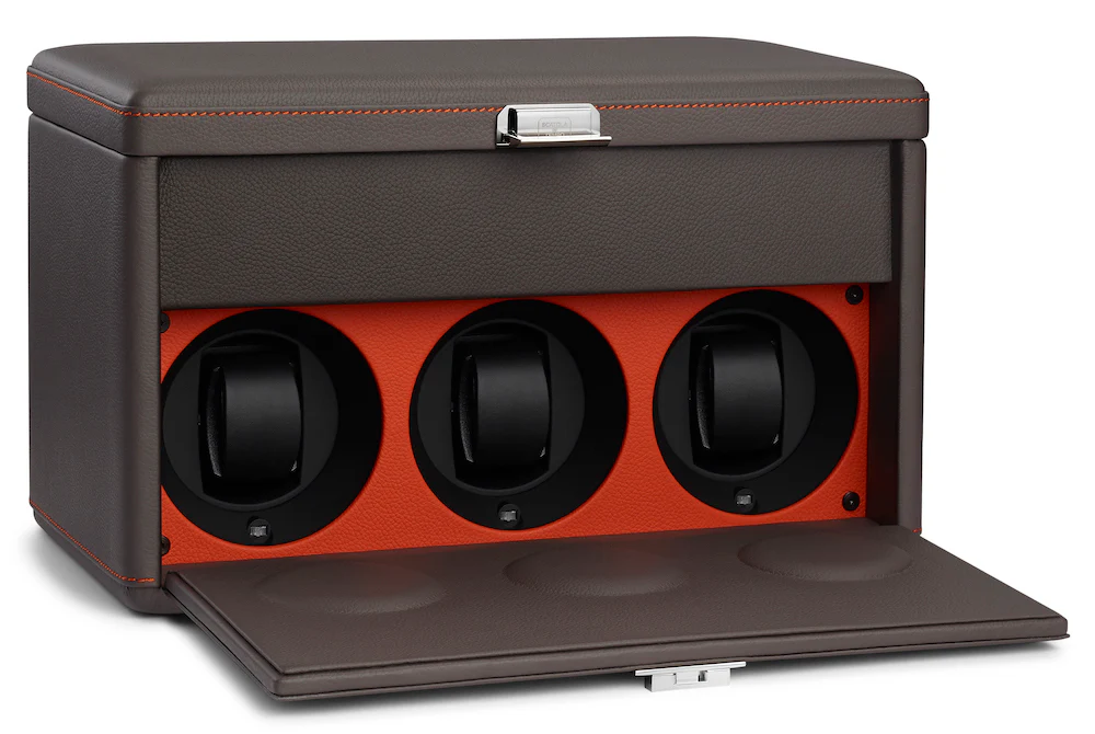Scatola del Tempo Watch Winder 7RT Grey Orange - Image 2