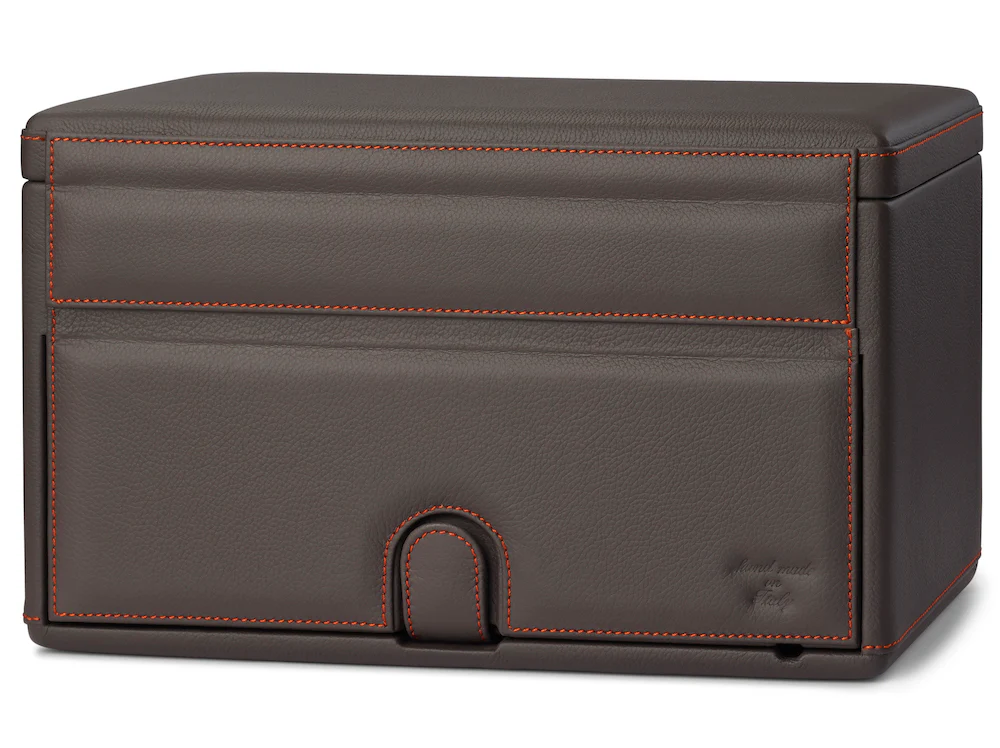 Scatola del Tempo Watch Winder 7RT Grey Orange - Image 5