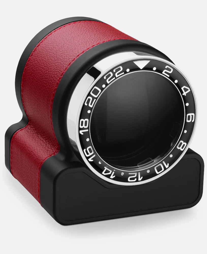 Scatola del Tempo Watch Winder Rotor One Red Black Bezel