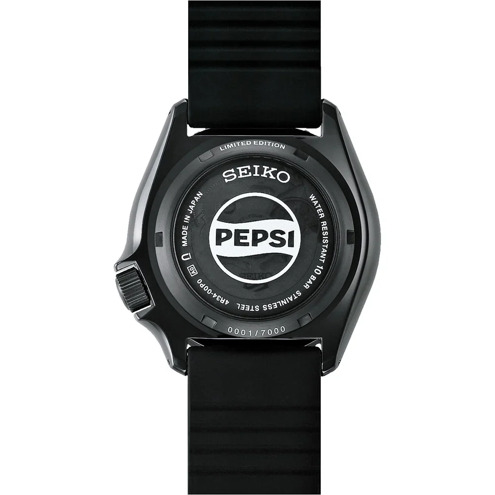 Seiko 5 Sports x Pepsi Limited Edition Collaboration In All Black Watch - Image 2
