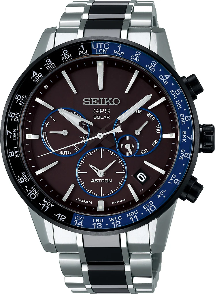 Seiko Astron Watch Caliber 5X Solar GPS Mens D