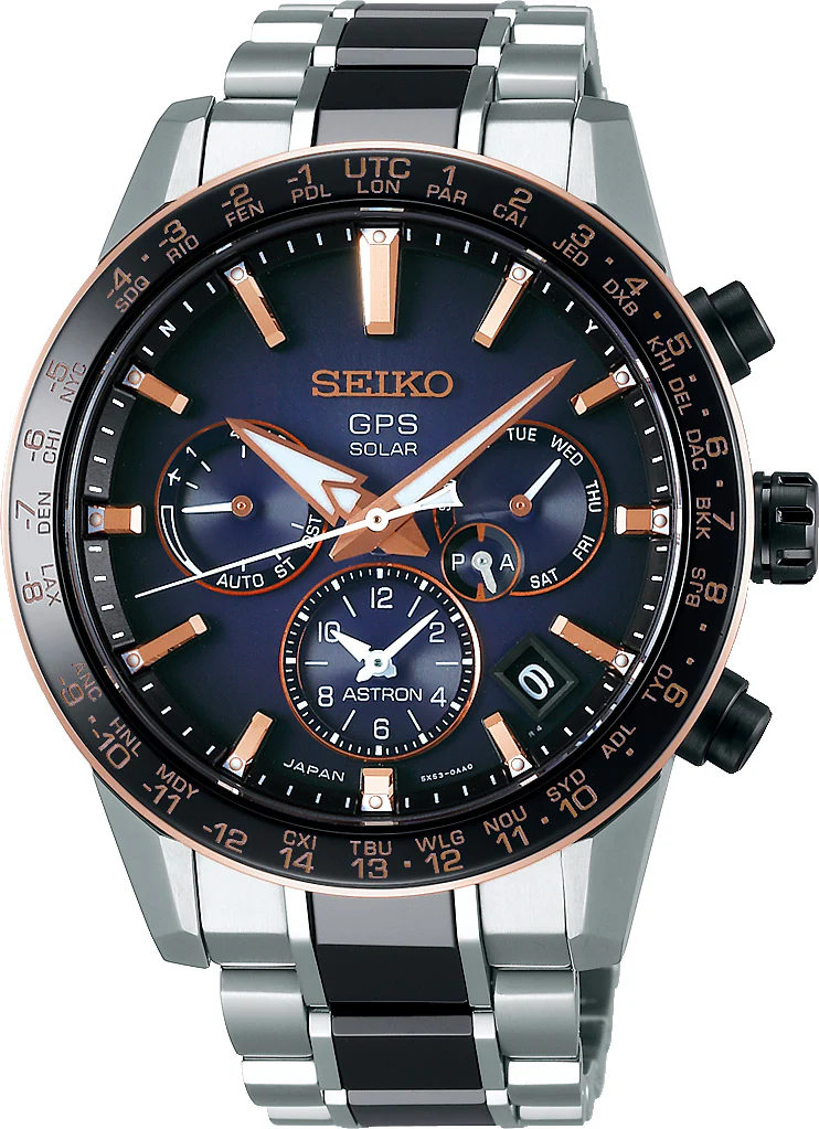 Seiko Astron Watch Caliber 5X Solar GPS Mens Limited Edition