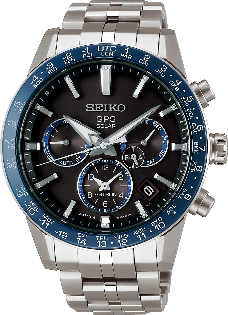 Seiko Astron Watch Caliber 5X Solar GPS Mens D