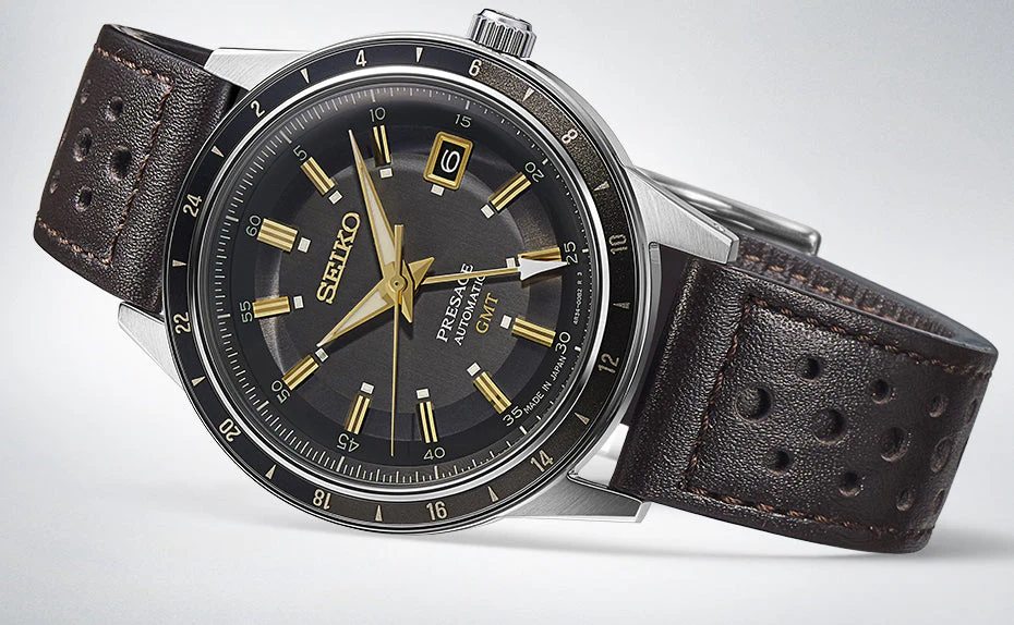 Seiko Presage Style 60s Road Trip GMT Fume Watch - Image 3