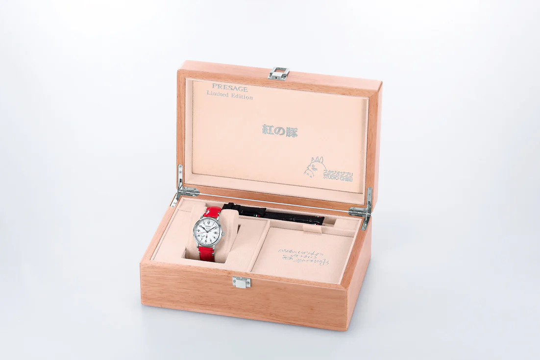 Seiko Presage Watch Porco Rosso Enamel Dial Limited Edition - Image 3