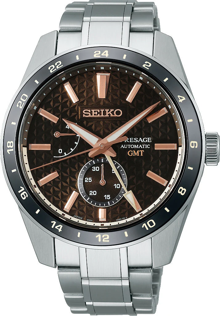 Seiko Presage Watch Sharp Edged GMT Kezishumi