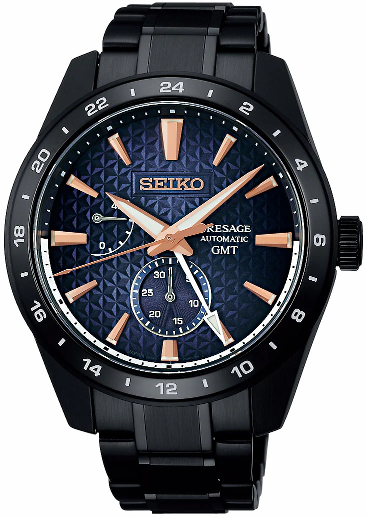 Seiko Presage Watch Sharp Edged Akebono GMT Limited Edition