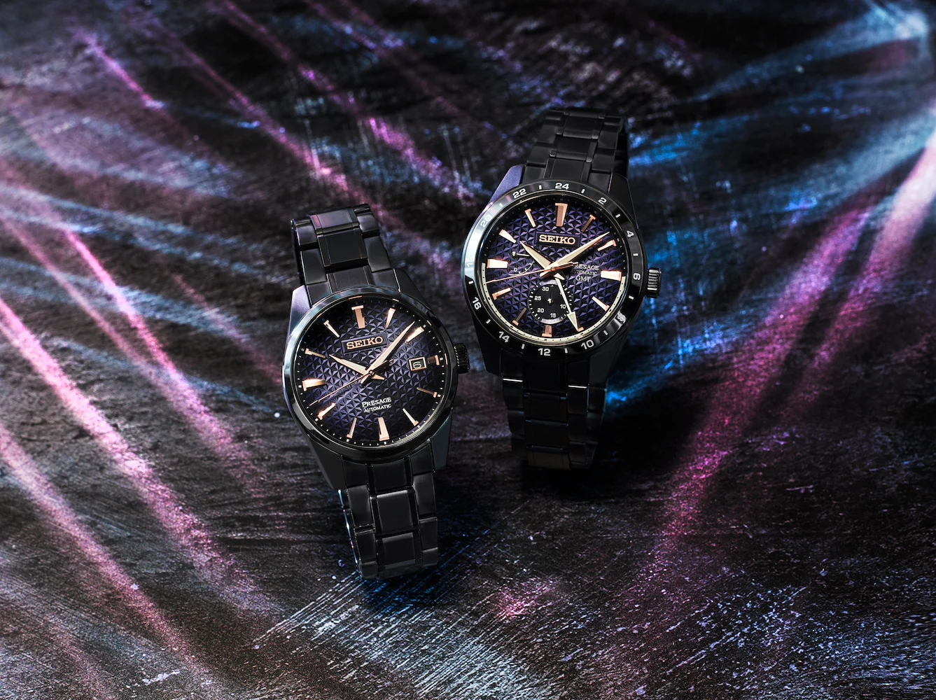 Seiko Presage Watch Sharp Edged Akebono GMT Limited Edition - Image 4