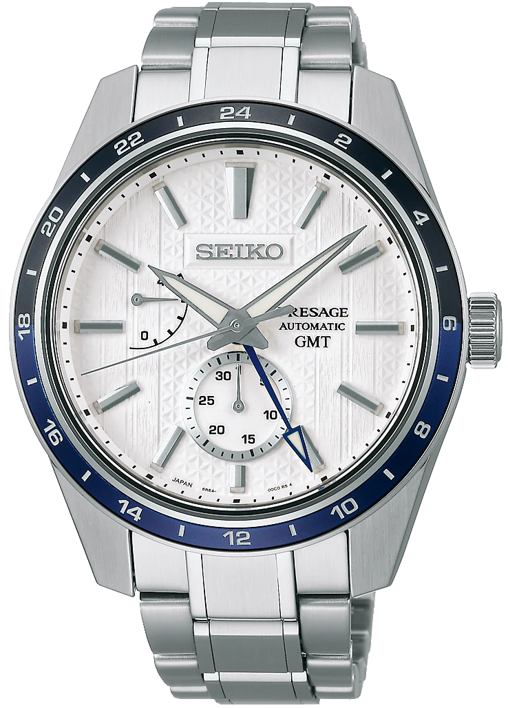 Seiko Presage Watch Sharp Edged GMT X Zero Halliburton Limited Edition