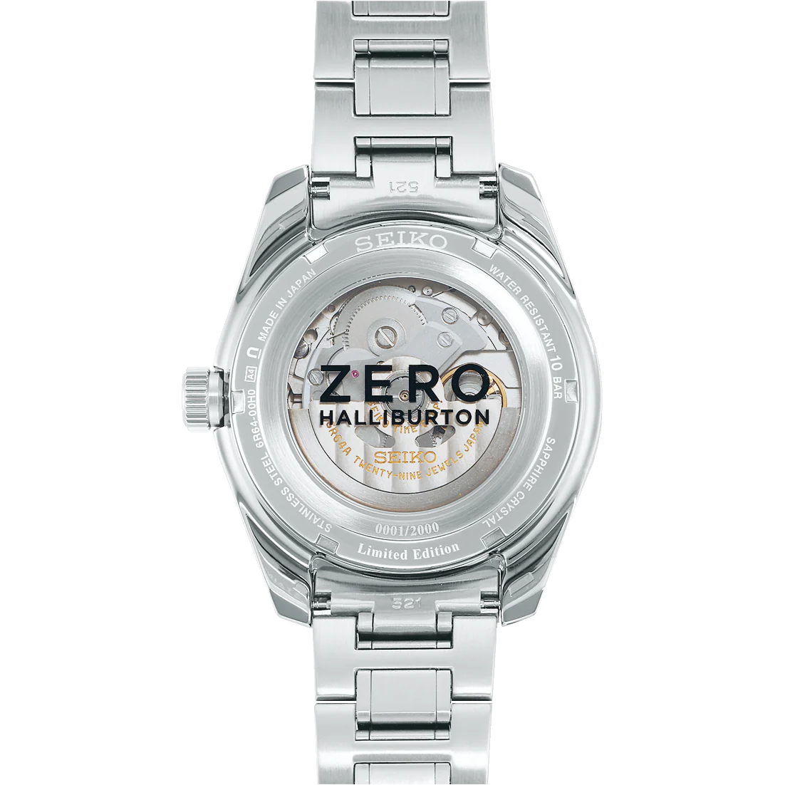 Seiko Presage Watch Sharp Edged GMT X Zero Halliburton Limited Edition - Image 2