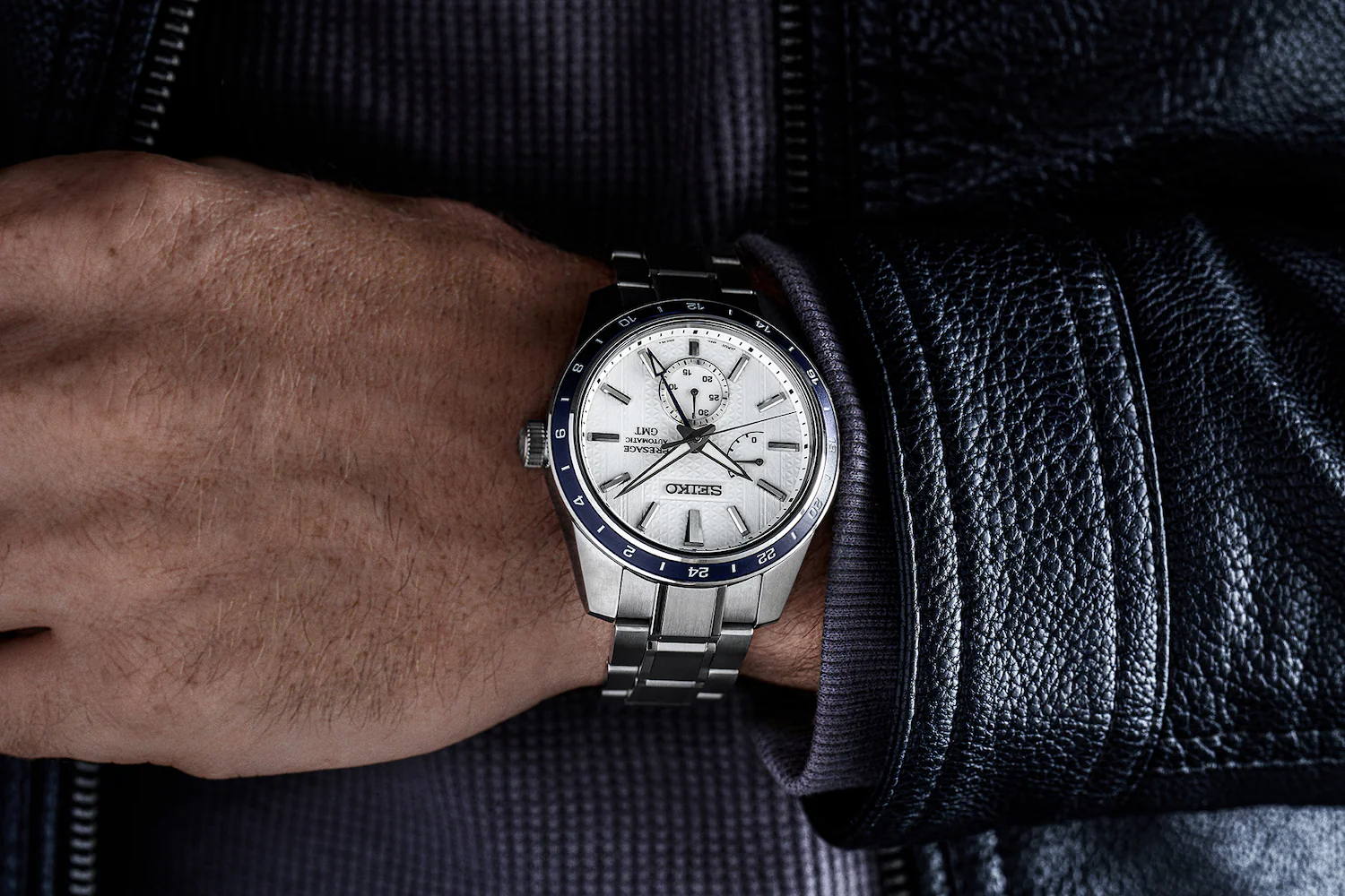 Seiko Presage Watch Sharp Edged GMT X Zero Halliburton Limited Edition - Image 5