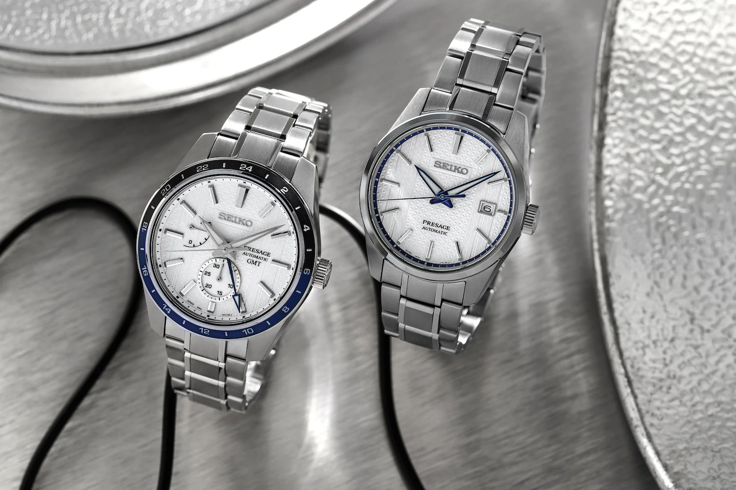 Seiko Presage Watch Sharp Edged GMT X Zero Halliburton Limited Edition - Image 6
