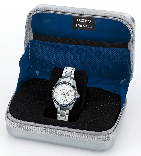 Seiko Presage Watch Sharp Edged GMT X Zero Halliburton Limited Edition - Image 9