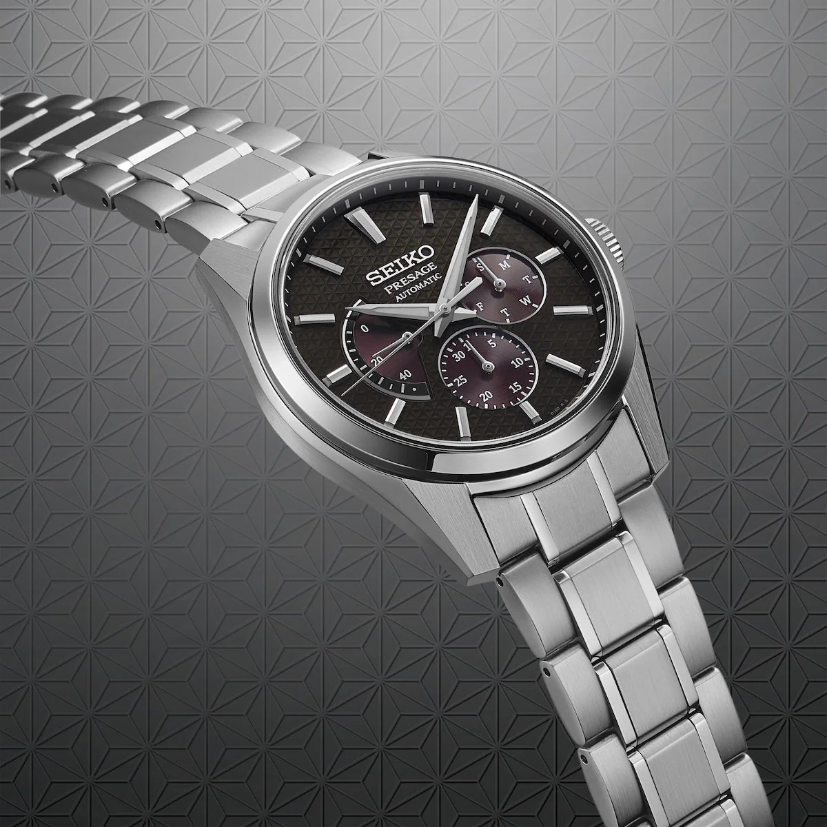Seiko Presage Watch Sharp Edged Kurotobi Russet - Image 2