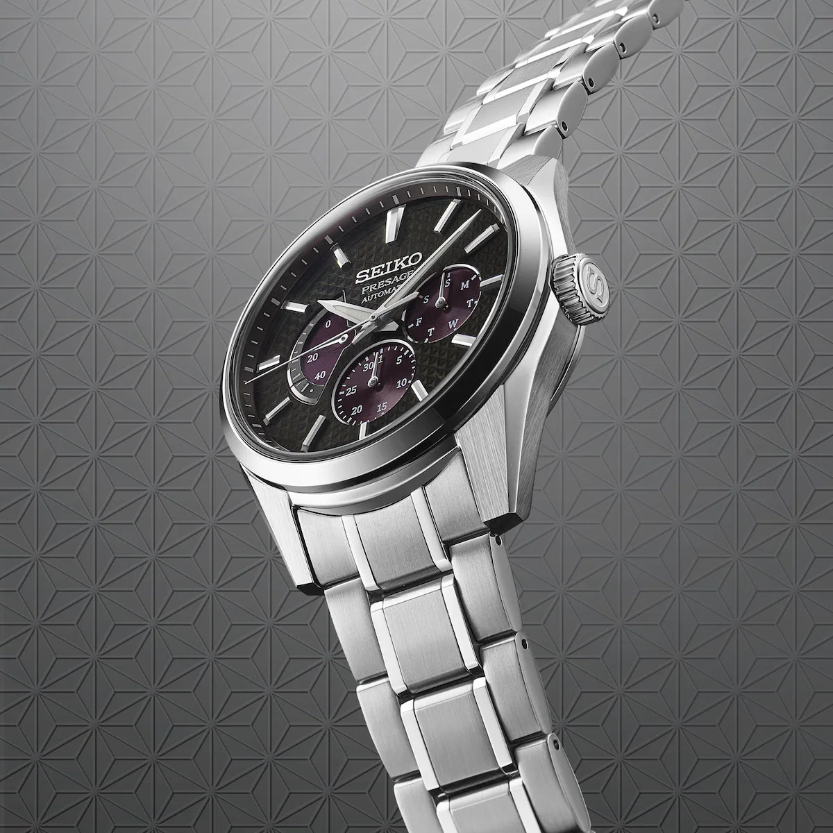 Seiko Presage Watch Sharp Edged Kurotobi Russet - Image 3