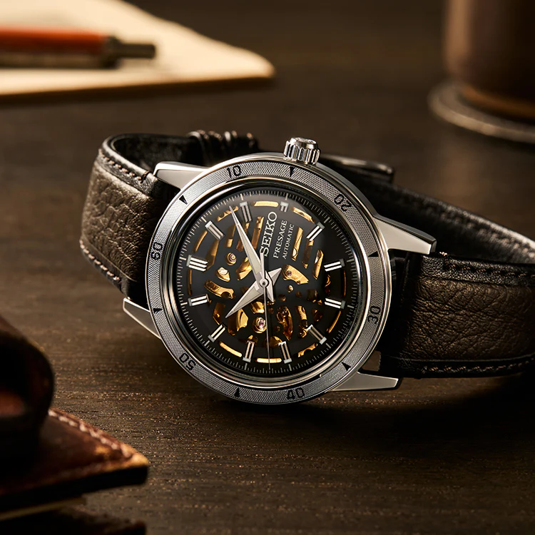 Seiko Presage Style 60s Elegant Yet Rugged Biker Style Watch - Image 5