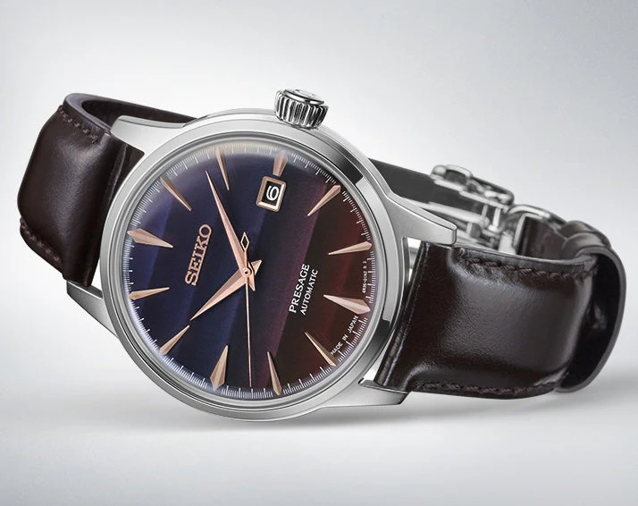 Seiko Presage Watch Cocktail Time Purple Sunset Limited Edition - Image 5
