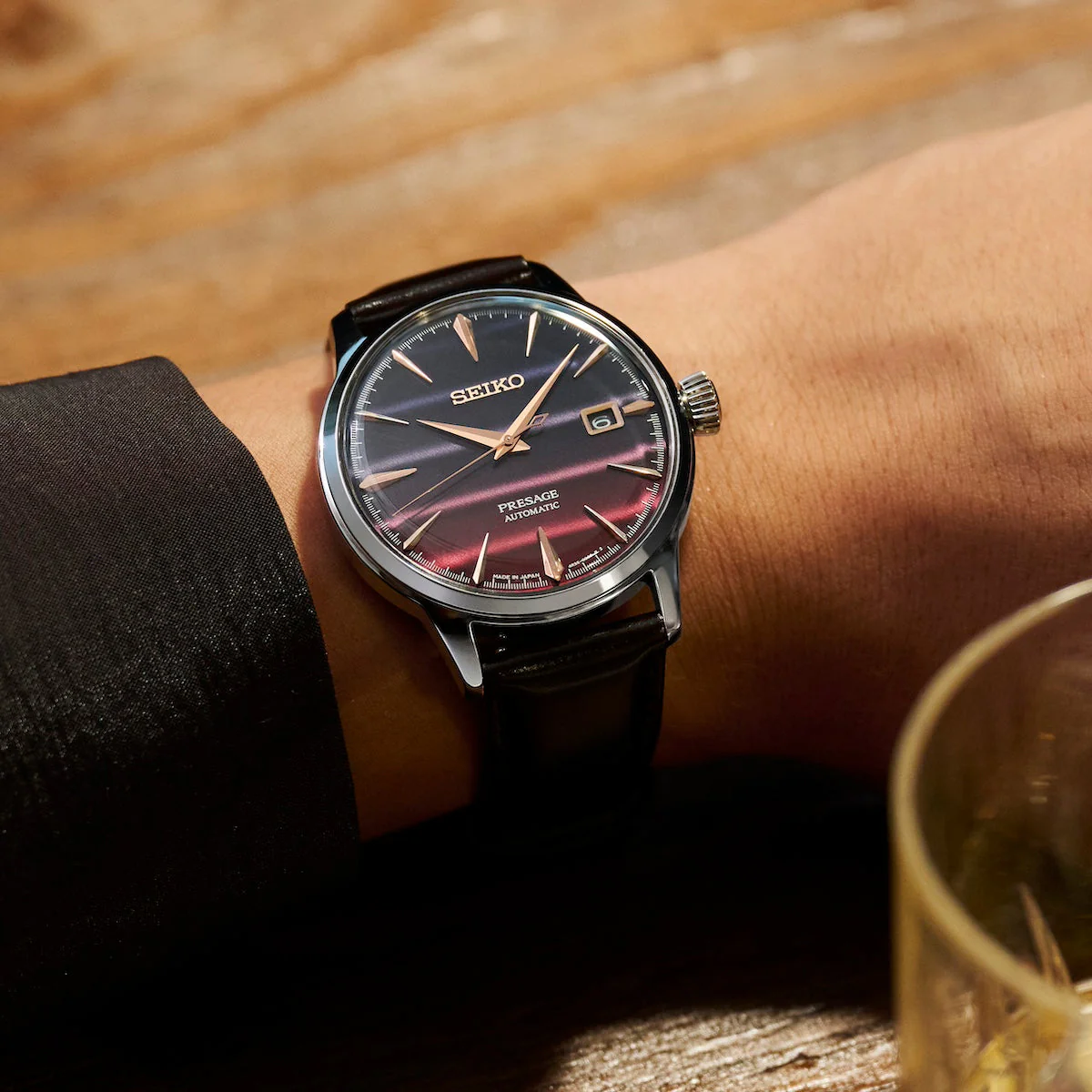 Seiko Presage Watch Cocktail Time Purple Sunset Limited Edition - Image 7