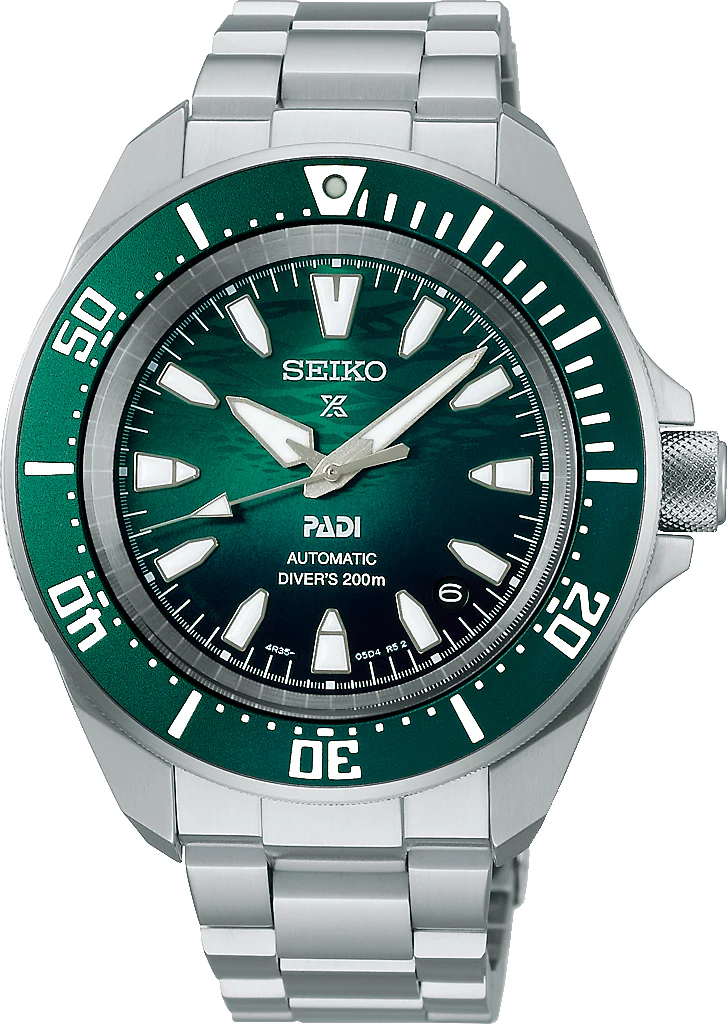 Seiko Prospex PADI 60th Anniversary 4R Compact Mechanical Divers Underwater Green Watch