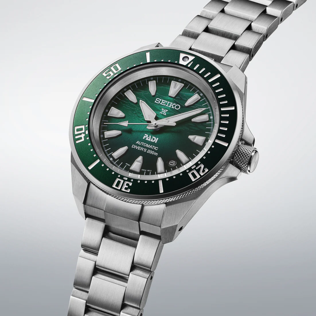 Seiko Prospex PADI 60th Anniversary 4R Compact Mechanical Divers Underwater Green Watch - Image 4