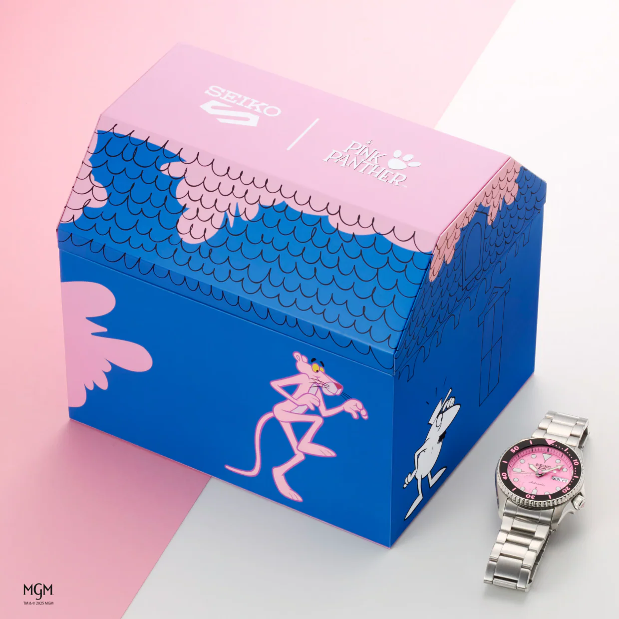 Seiko 5 Sports x Pink Panther Limited Edition Watch - Image 6