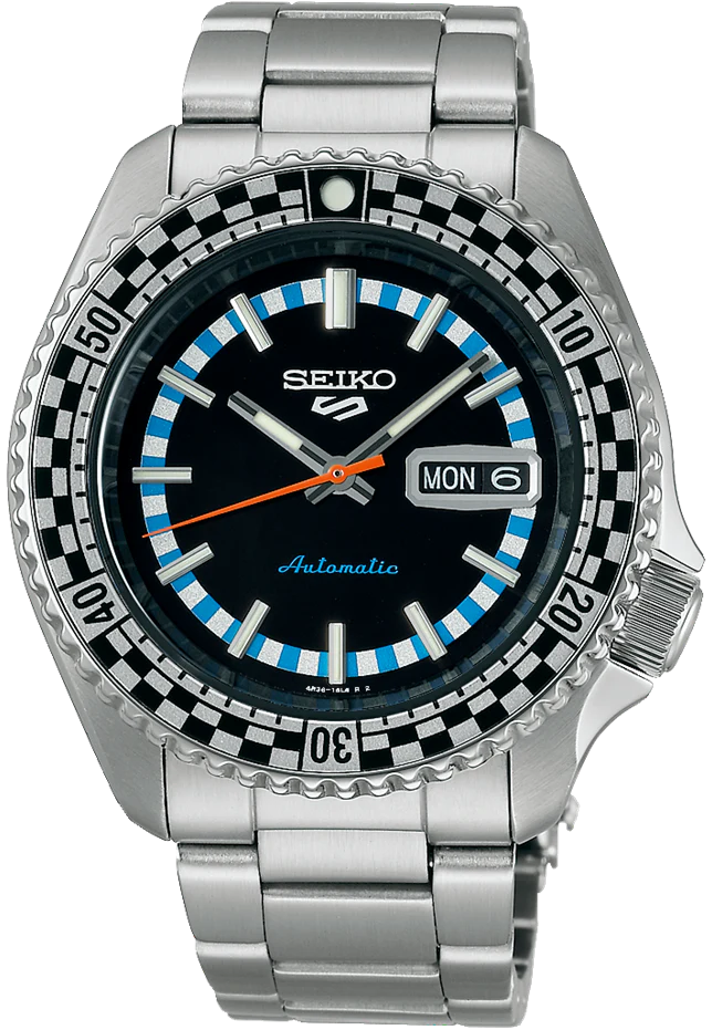 Seiko 5 Sports Black And White Checker Flag Special Edition