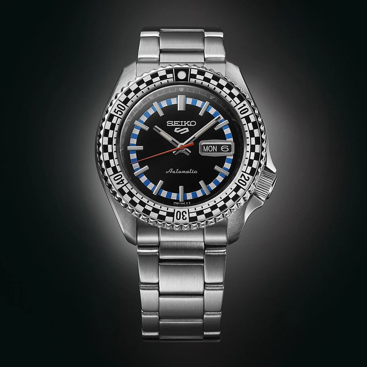 Seiko 5 Sports Black And White Checker Flag Special Edition - Image 6