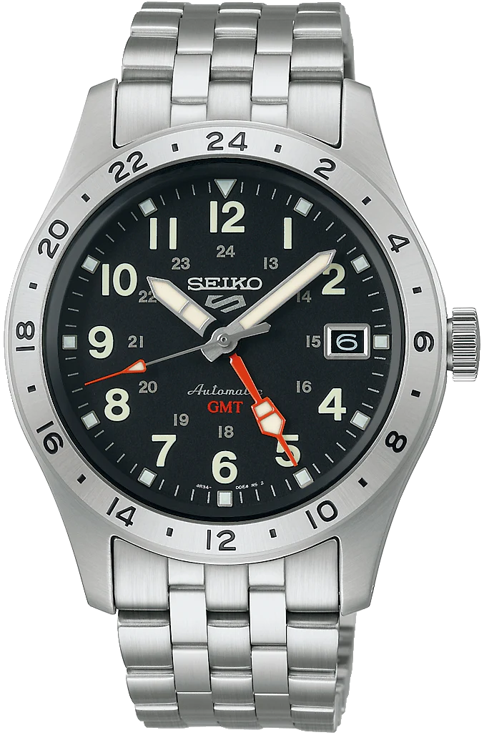 Seiko 5 Sports Field Deploy Mechanical GMT Watch