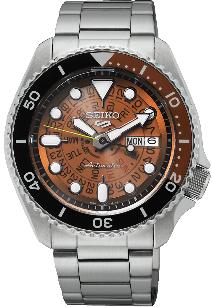 Seiko 5 Sports Skeleton Dial Watch