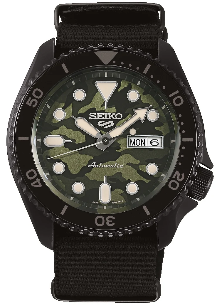 Seiko Watch 5 Sports Steet Style Camouflage