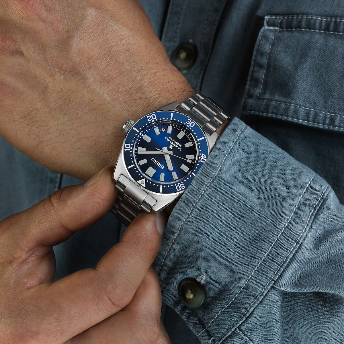 Seiko Prospex 1965 Revival Divers 3 Day Scuba Blue Watch - Image 6