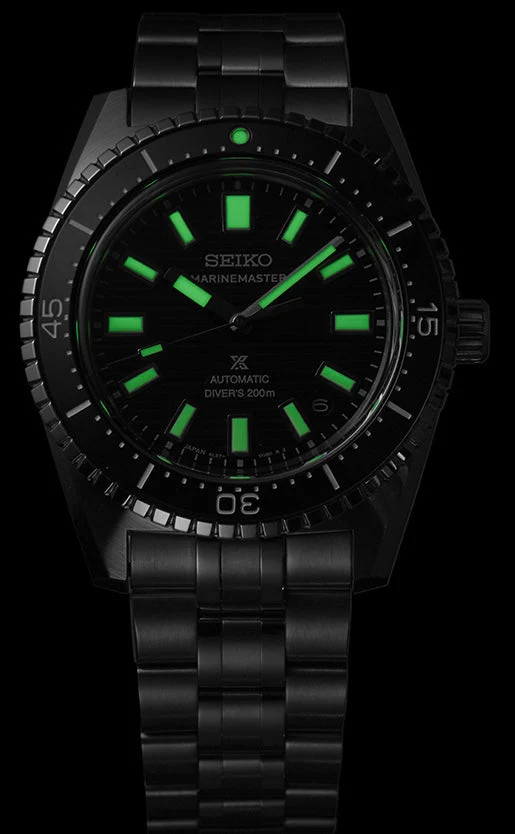 Seiko Prospex Black Dark Water Marinemaster 1965 Reinterpretation Diver Watch - Image 2