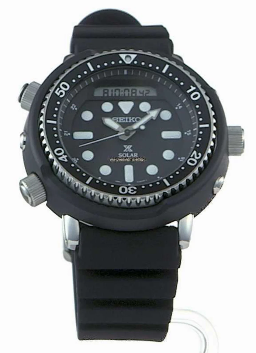 Seiko Prospex Tuna Arnie Divers Solar Hybrid Black Watch - Image 4