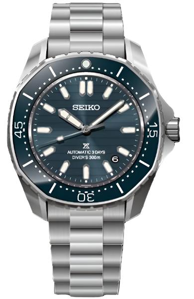 Seiko Prospex 300m Automatic Polygonal Divers Coastline Cobalt Watch
