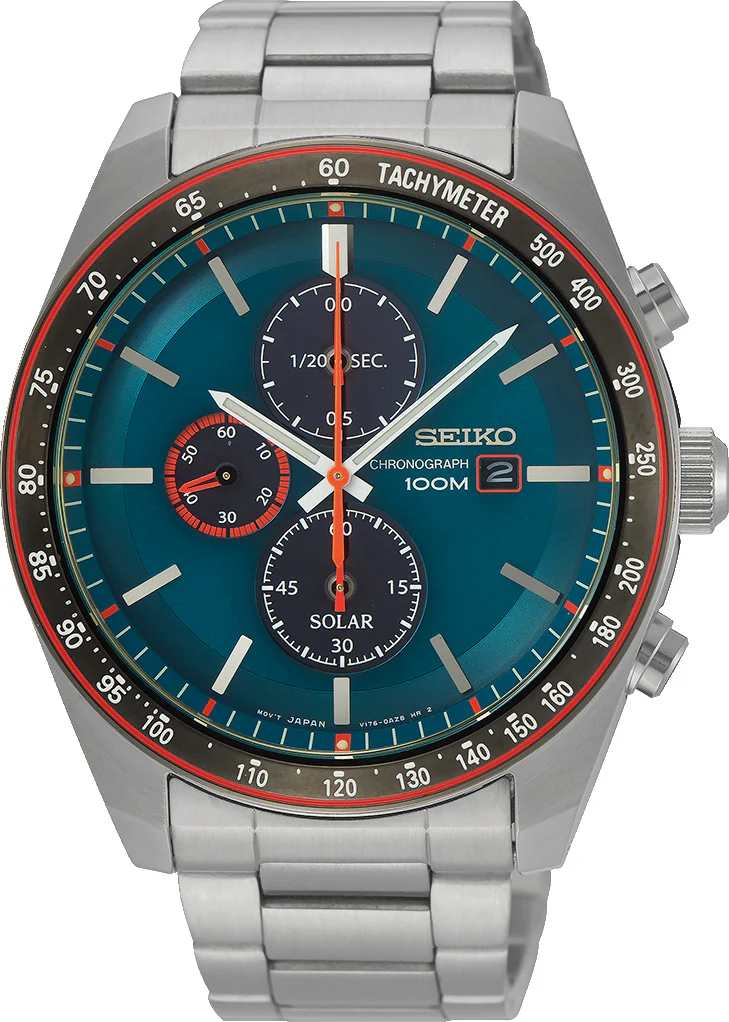 Seiko Watch Solar Chronographs