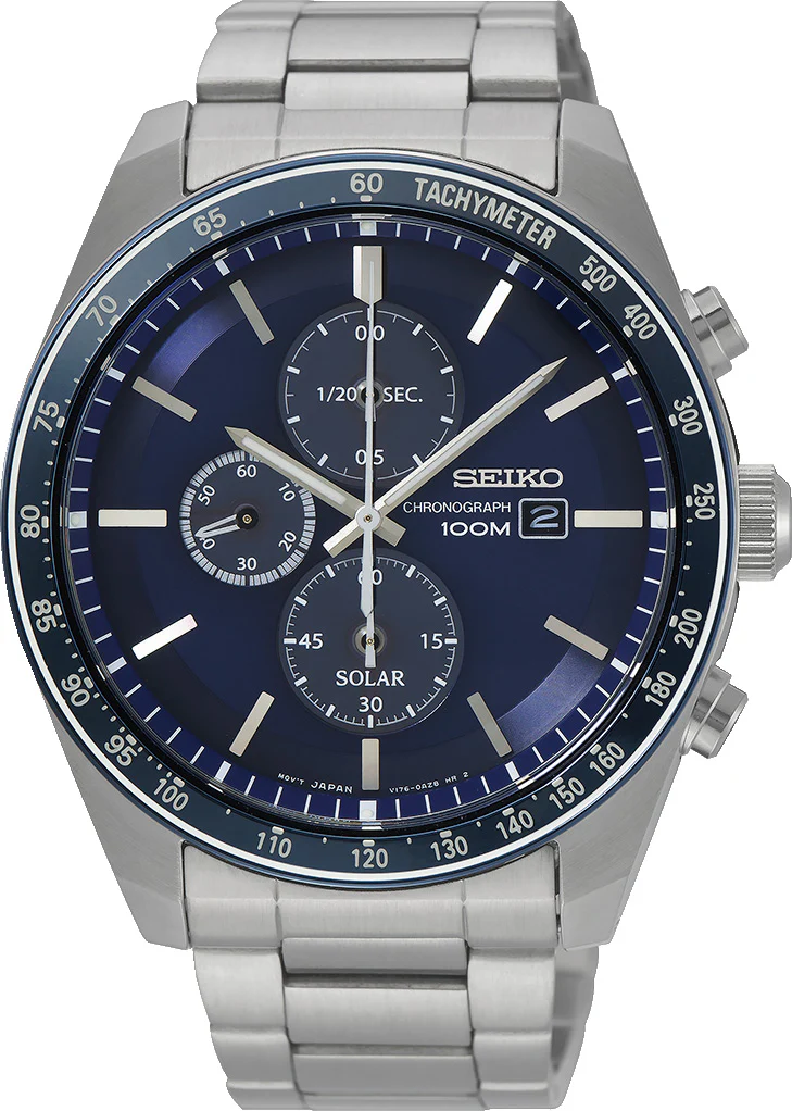 Seiko Watch Solar Chronographs