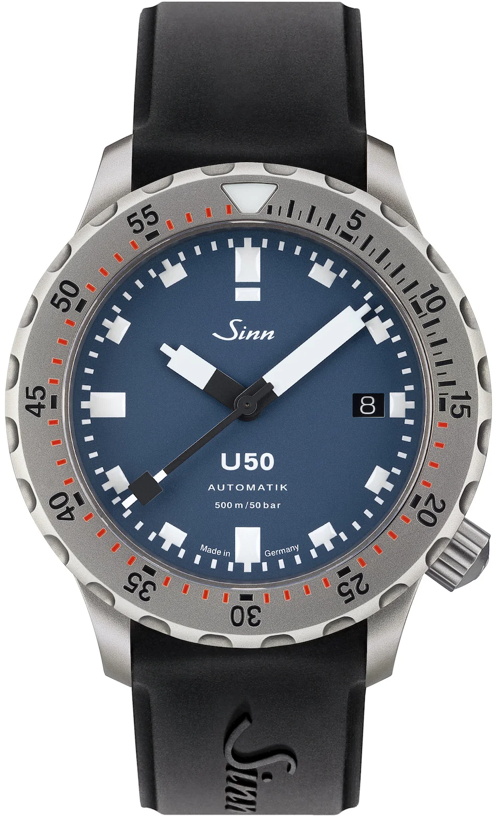 Sinn U50 B Black Rubber Watch