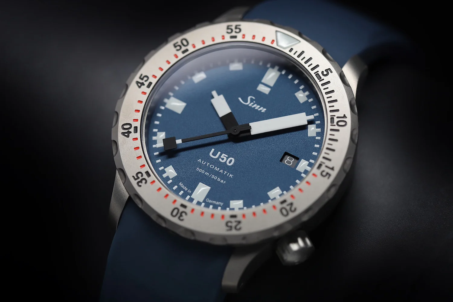 Sinn U50 B Blue Rubber Watch - Image 6