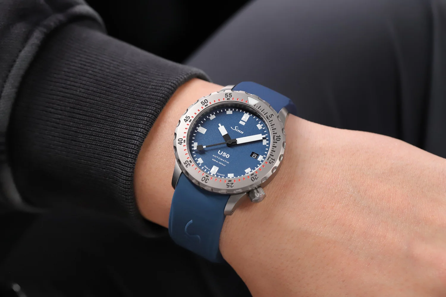 Sinn U50 B Blue Rubber Watch - Image 7