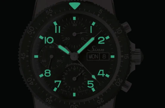 Sinn 103 St Flieger Chronograph Grey Textile Watch - Image 4