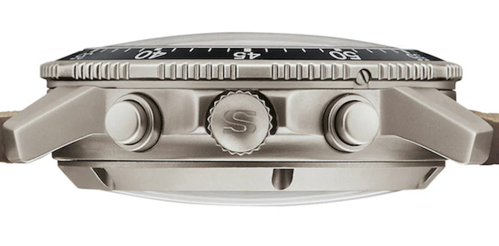 Sinn 103 Ti Ar Titanium Alligator Black White Stitch Watch - Image 4