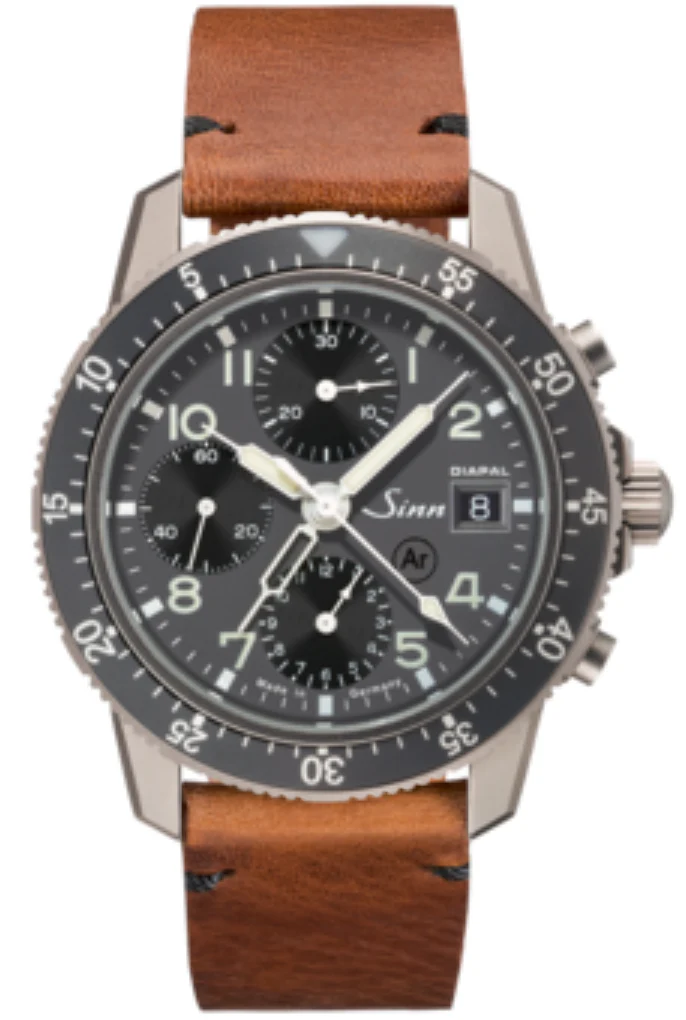 Sinn 103 Ti Diapal Vintage Cowhide Brown Watch