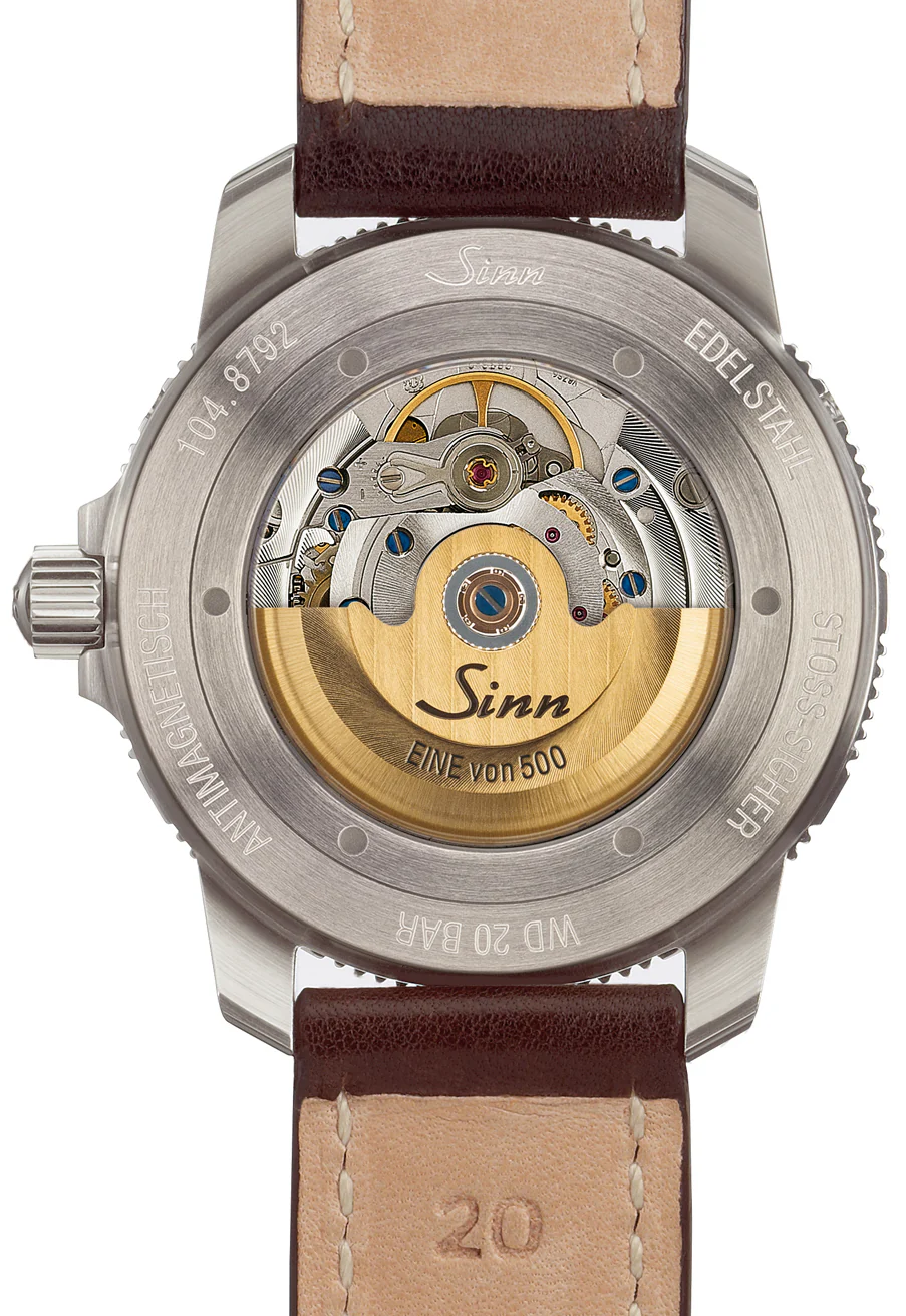 Sinn Watch 104 St Sa A G Vintage Leather Dark Brown Limited Edition - Image 2