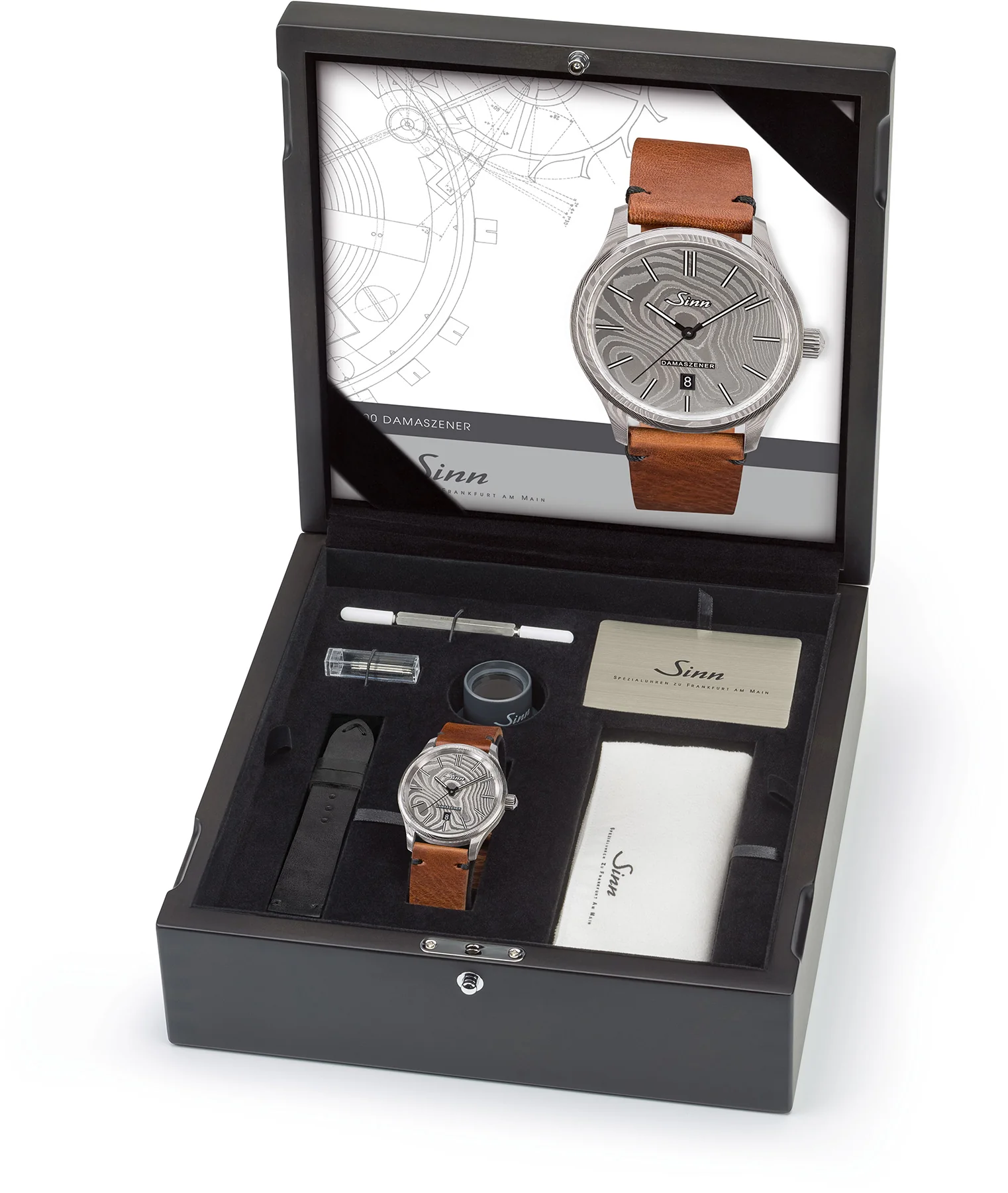Sinn Watch 1800 Damaszener Cowhide Vintage Brown Limited Edition - Image 5